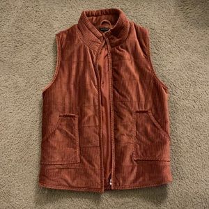 Staccato rust corduroy vest size large